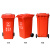 北京垃圾分类垃圾桶带盖大号四分类户外桶公共场合商用带轮 100L带盖分类