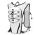 INOXTO鹰图户外徒步登山包骑行跑步运动越野双肩背包水袋包5L可挂登山杖 白色单包