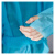 安巧象 一次性CPE袍隔离衣塑料围裙反穿连体防水防灰尘防护服 40g蓝色 100件 