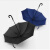 雨景加大商务雨伞定制logo 纯色迎宾晴雨伞广告伞 蓝色曲柄8骨120cm（百件定标）