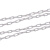 金诗洛 KSL201 塑料警示链条  路锥链条 隔离链子 链条 警示防护链条 隔离墩链条（6mm黄色-5米）