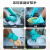 丁腈橡胶耐酸碱耐磨耐油防滑防护洗碗工业防腐蚀劳保工作防水手套 绿色 XL