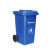 急先锋户外垃圾桶 两轮移动塑料垃圾桶100L 蓝色 HDPE材质 蓝色 240L(挂车款)
