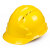 ABS安全帽工地国标加厚工地透气玻璃钢建筑工程男夏施工领导头盔定制印字 圆形(加硬款)黄色
