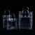 贝傅特 透明手提袋 pvc塑料包装袋礼品袋 纽扣手拎袋长24*宽12*高34cm竖款