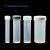 计量认证塑料无硼比色管定量瓶50ml电热PP消解管带盖刻度量筒 有机玻璃定量瓶架31*24孔二层
