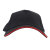 金诗洛 KSL006 劳保鸭舌帽 工作帽员工帽广告帽棒球帽太阳帽 黑色红边