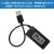 双USB电流电压表功率测试仪尾插检测器数显手机平板充电安全监测 黑壳LCD显示+常规USB+MicroUSB 带按