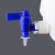 HDPE塑料放水桶下口瓶放水瓶5L10L25L50L龙头瓶蒸馏水桶酸碱纯水 白盖放水桶整套50L