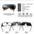 定制牛皮面罩眼镜电焊专用防光三色玻璃镜护目镜焊专用防护眼镜 1个装【灰色】