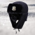 英格杰家 冬季保安帽户外巡逻安保门卫防风护耳保暖雷锋帽 绿色五星款 一号（58到60） 