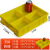 葱旭长方形塑料零件收纳盒格子箱螺丝收纳整理盒分格盒八格375*275*85 小八格箱红色/外：375*275*85 可以叠加