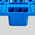 NANBANQIU南半球 叉车仓库货架垫板货物地台托板地垫地堆 网格川字塑料托盘1100*1100*150 自重14.5kg 蓝色 