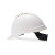 梅思安ABS豪华型有孔安全帽超爱戴帽衬PVC吸汗带四点式下颏带白色1顶