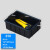 电子物料元件平口塑料托盘周转ESD收纳盒黑色箱加厚零件小号盒周 01#盒150*100*55mm