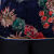 乔骏晟中老年春秋装长袖中式短款外套女新款妈妈装改良旗袍上衣 蓝金菊 XL 建议80-100斤