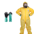 利舒    化学防护服连体全身石油化工厂耐LIUSUAN碱实验室防尘服 防护服+面罩