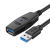 斯格USB3.0公对公延长线3.0双公数据线带芯片影片会议直播摄像头 USB3.0[公对母]数据线带放大器 25m