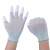 白手套劳保pu尼龙涂指浸胶涂胶涂层纱线薄款防滑耐脏透气 炭纤维涂指(10双) S