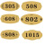 海斯迪克 HK-394 工业用门牌号（2个） 门牌号码牌 定制标识牌 房号牌 店铺数字贴 房间楼层指示牌 款式十一