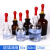 白滴瓶棕滴瓶125ml 60ml 30ml透明/玻璃滴瓶教学仪器化学实验器材 红色胶头