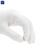 安居先森一次性乳胶手套防护手套检查手套橡胶白手套 无粉L（100只/盒）