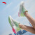 安踏（ANTA）夏季奥特莱斯羚跑2代运动鞋虫洞科技专用缓震耐磨鞋跑步 象牙白/荧光夜光绿-1 38