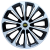芒芒适用雪佛兰赛欧乐风乐骋乐驰汽车轮毂盖轮毂罩钢圈盖轮盖 14寸BK红黑(单只)