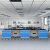 卡特里娜实验台全钢中央实验台操作台实验室工作台化验室化验桌无尘车间专用桌子支持定制2000*1500*800