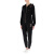 阿玛尼（ARMANI）EA7女士棉质上衣外套休闲卫裤运动套装 6ZTV55 TJ31Z 1200 黑色 XS