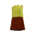 代尔塔203007高温防割手套抗切割耐撕裂耐磨损耐350℃高温棕色+黄色10码1副