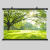 树林风景画森林装饰挂画绿色护眼自粘背景墙贴草地大自然田园风光 背胶（背面带胶，撕掉可贴） 42×30厘米树林 1006