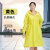 筑采（ZHUCAI）雨衣长款全身防暴雨风衣新时尚单人 黄色 XL