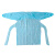 安巧象 一次性CPE袍隔离衣塑料围裙反穿连体防水防灰尘防护服 40g蓝色 100件 