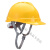 祥利恒国标工地安全帽透气加厚建筑工程电工施工头帽 V型安全帽透气插扣蓝色