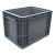 NANBANQIU南半球 塑料周转箱EU箱加厚可带盖欧标储物箱收纳箱塑料盒 物流箱 400-280 400*300*280mm 灰色