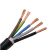 电线电缆RVV5*4平方软护套线铜芯国标五芯电源线五线 75米