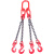 莫百特 链条吊索具 G80级高强度锰钢链条索具 吊具成套 吊车行车组合 可定制 单位：套 三腿5吨5米 