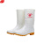 谋福 白色食品卫生鞋靴 耐油耐酸碱雨鞋雨靴 （中筒38码）186