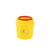 庄太太【5升50个圆形】医疗废物利器盒一次性黄色圆形针头锐器盒有盖诊所用大小型垃圾桶