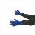 劳保佳 浸胶手套 PVC加厚加长 防滑 耐酸碱浸塑手套蓝色