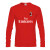 Supnba21尤文图斯7号C罗曼联足球长袖T恤男女情侣装薄款皇马AC米兰运动球 阿森纳红色 S