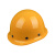 适用于安全帽透气国标玻璃钢建筑工地加厚工程施工安全头帽夏季头 500黄（玻璃钢烤漆款 T类高密度500克