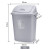 垃圾桶摇盖大号大容量30L40L60L户外物业带盖厨房商用教室定制 加厚65L灰色有盖