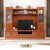中伟（ZHONGWEI）中式电视柜实木电视柜客厅电视机柜柜子家用展示柜海棠色2.4m