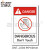艾瑞达ISO工业安全标识警示牌设备贴纸禁止触摸警示标贴危险区域机械标志标签不干胶国际标准中英文DNT DNT-L004（5个装）90*60mm英文