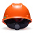 梅思安/MSA V-Gard标准型ABS V型安全帽工地建筑工程防砸防冲击头盔 超爱戴帽衬带下颚带 可定制 橙色