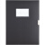 齐心（COMIX） 粘扣式资料档案盒A4塑料凭证收纳盒超省钱PP档案盒 55mm加厚办公文件盒 1249 黑色（单个装）