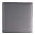 FSL 空白面板【灰色】 A8灰86型暗装式墙壁开关面板弧面定制