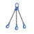 品尔优/PPU 三腿100级链条成套索具（羊角安全钩）UCG3-06 0~45° 载荷2.9t 蓝色 UCG3-06-1m 30 